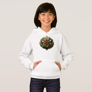 Camiseta Opulência de Yuletide: Segmentos de Ouro do Natal