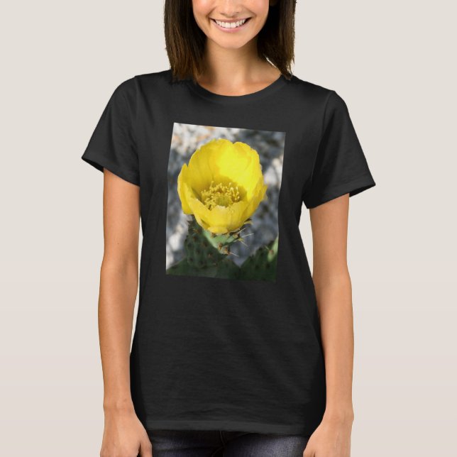 Camiseta Opuntia Ficus-Indica Flor Da Cl De Pera (Frente)