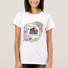 Camiseta Oração à mamãe Dia de as mães cristã floral