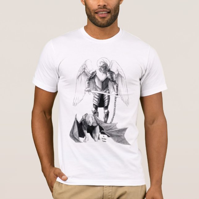 Camiseta Oração a St Michael (Frente)