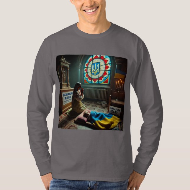 Camiseta Oração ao futuro da Ucrânia (Frente)