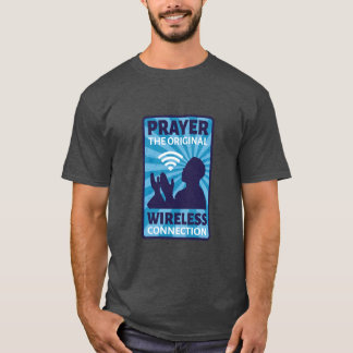 Camiseta Oração ao Humor Wifi de Conexão Sem Fio Original