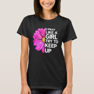Camiseta Oração Cristã Flor Jesus Cristo Crenças da Igreja