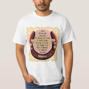 Camiseta Oração da Serenidade em Ferradura
