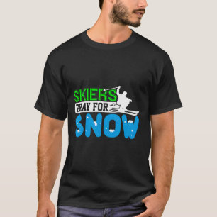 Camiseta Oração De Esqui E Snowboard Para O Presente De Esq