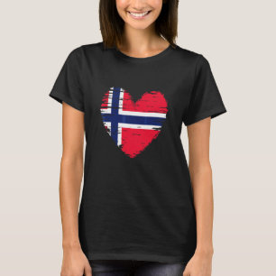 Camiseta Oração Norueguesa de Bandeira Norueguesa