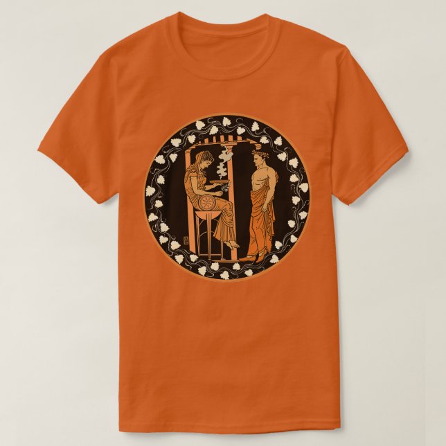 Camiseta Oráculo Pythian de Delphi (Frente do Design)