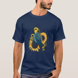 Camiseta Orador de Pássaros de Girassol e Burgão