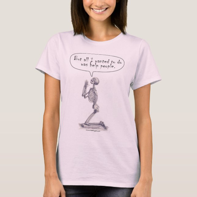 Camiseta Orador do Esqueleto do Med Student (Frente)