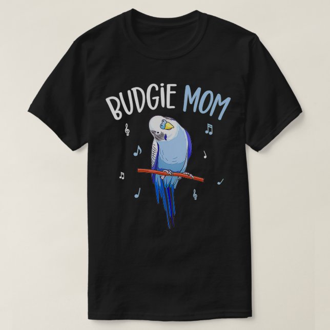 Camiseta Oradora do Orçamento Mãe Parakeet Budgerigar Mulhe (Frente do Design)