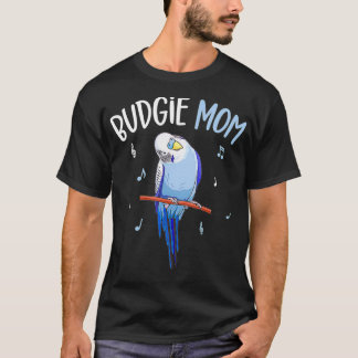 Camiseta Oradora do Orçamento Mãe Parakeet Budgerigar Mulhe