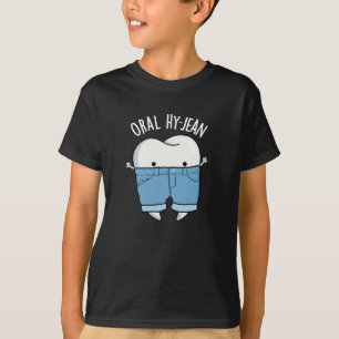 Camiseta Oral Hy-jean Funny Tooth Pun Dark BG