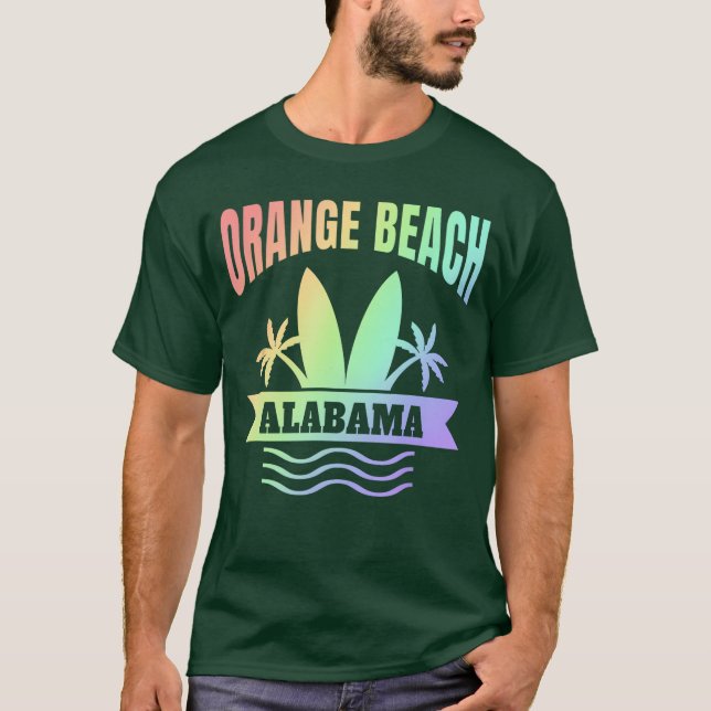Camiseta Orange Beach Alabama Vacation Souvenir (Frente)