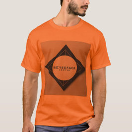 Camiseta Orange Beats: DJ projetando vibrações