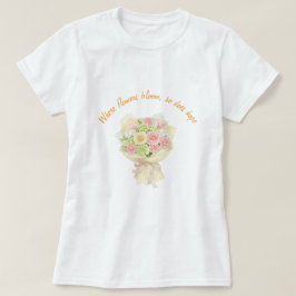 Camiseta orange bouquet Bridal Shower