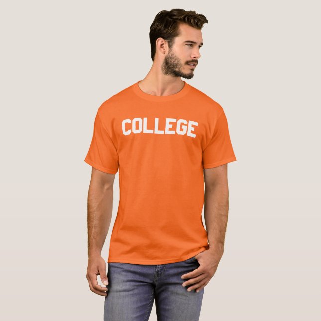 Camiseta Orange College (Frente Completa)