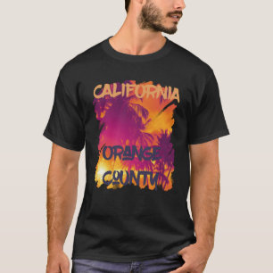 Camiseta Orange County Beach Palm tree California Vacinação