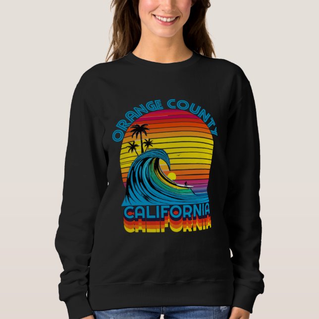 Camiseta Orange County Retro Throwback Surf & Beach Souveni (Frente)