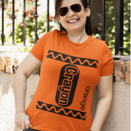 Camiseta Orange Crayon Halloween Costume