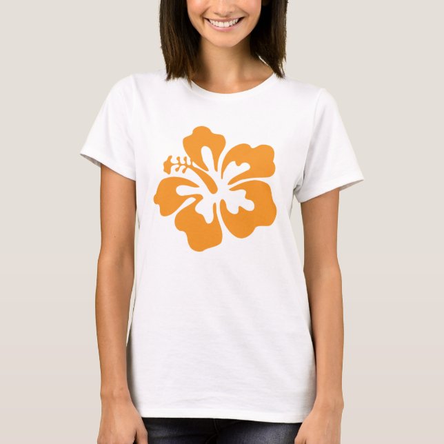 Camiseta Orange Hibiscus (Frente)