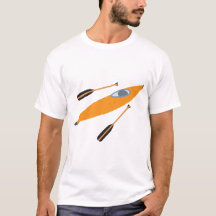 Orange Kayak com Oars