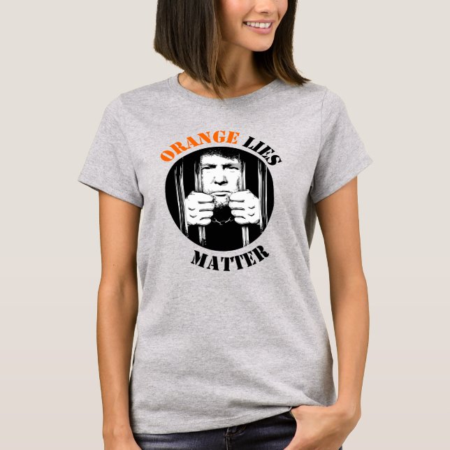 Camiseta Orange Lies Anti Trump (Frente)