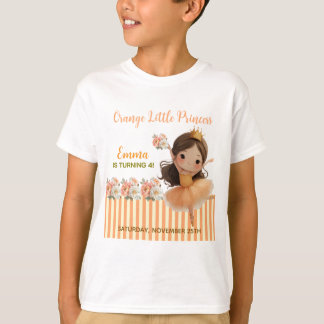 Camiseta Orange Little Princess Ball