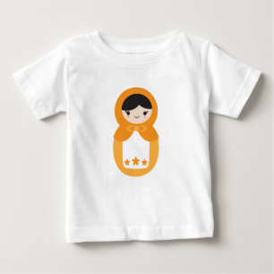 Camiseta Orange Matryoshka Doll