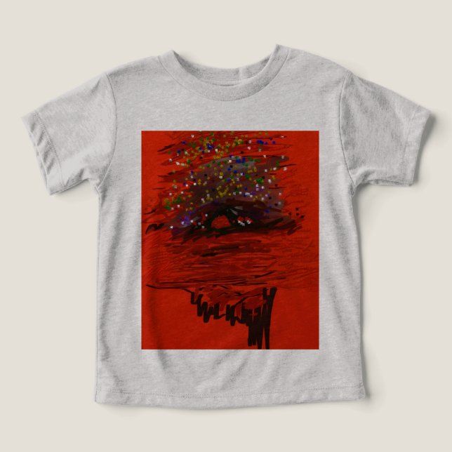 Camiseta Orange Moon Landscape (Design frontal)