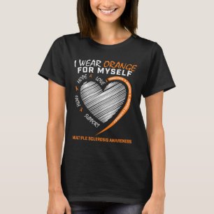 Camiseta Orange Multiple Sclerose Roupa Men
