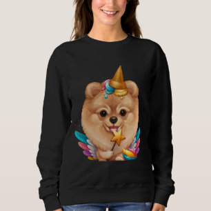 Camiseta Orange Pomeranian Ice Cream Unicorn