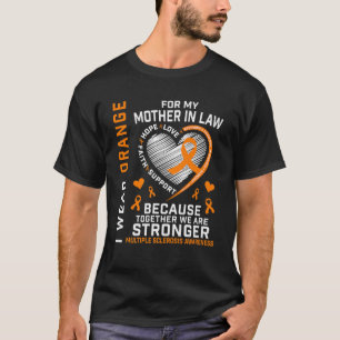 Camiseta Orange Ribbon MS Mãe Em Lei Múltipla Esclerose
