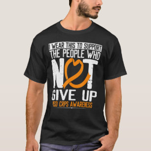 Camiseta Orange Ribbon Não Desiste do Sobrevivente Rsd Crp