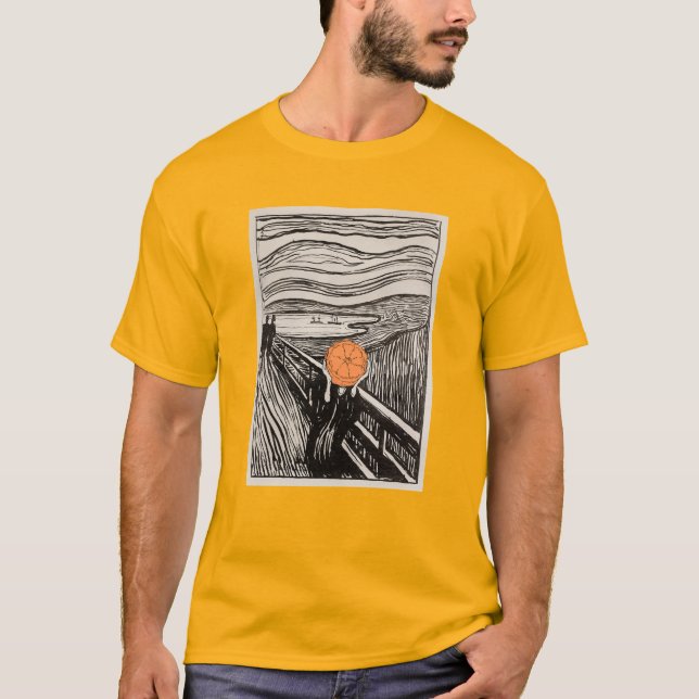 Camiseta Orange Scream - Altered Art (Frente)