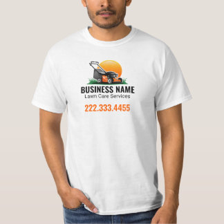 Camiseta Orange Sun Mowing Lawn Care Service