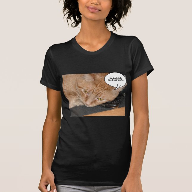 Camiseta Orange Tabby Cat Humor (Frente)