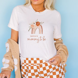 Camiseta Orange Terracotta Boho | Mamãe para ser arco-íris