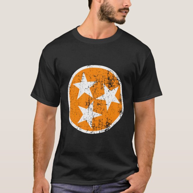Camiseta Orange White Tennessee State Flag Tn (Frente)