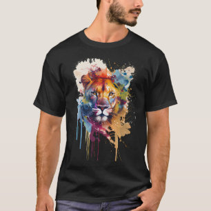 Camiseta orangután, bebé, tierno, colorido, splashcolor, ar