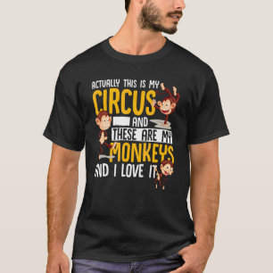 Camiseta Orangutan Este É O Meu Circo E Este É O Meu Monge