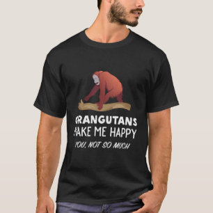 Camiseta Orangutan Lover Gift Orangutans me faz feliz