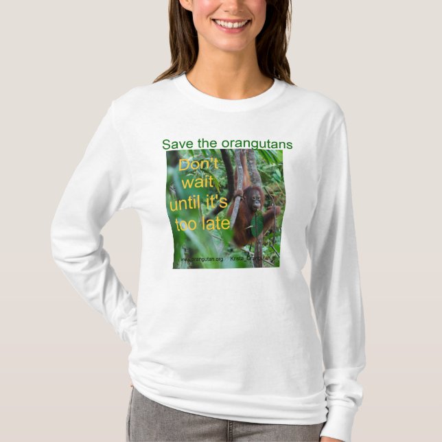 Camiseta Orangutan Nature Borneo (Frente)