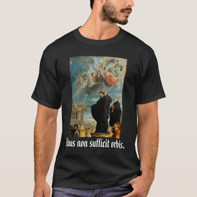 Camiseta Orbis não sufficit de Unus, S. Franciscus (Frente)