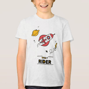 Camiseta Orbit Rider Bella+Canvas Juventude Tríplice-blenda