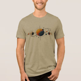 Camiseta Órbita – Design Geométrico Cósmico Minimalista