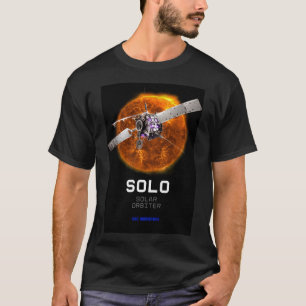 Camiseta Órbitro espacial solar cosmos telescópio negro