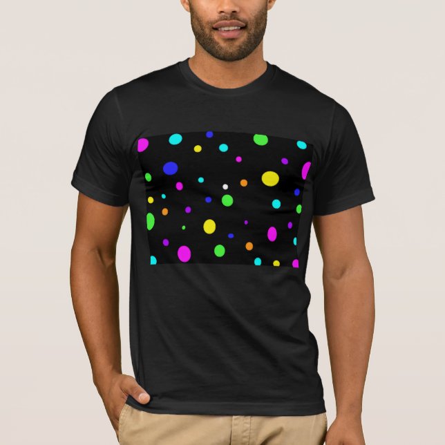 Camiseta orbosa colorida (Frente)