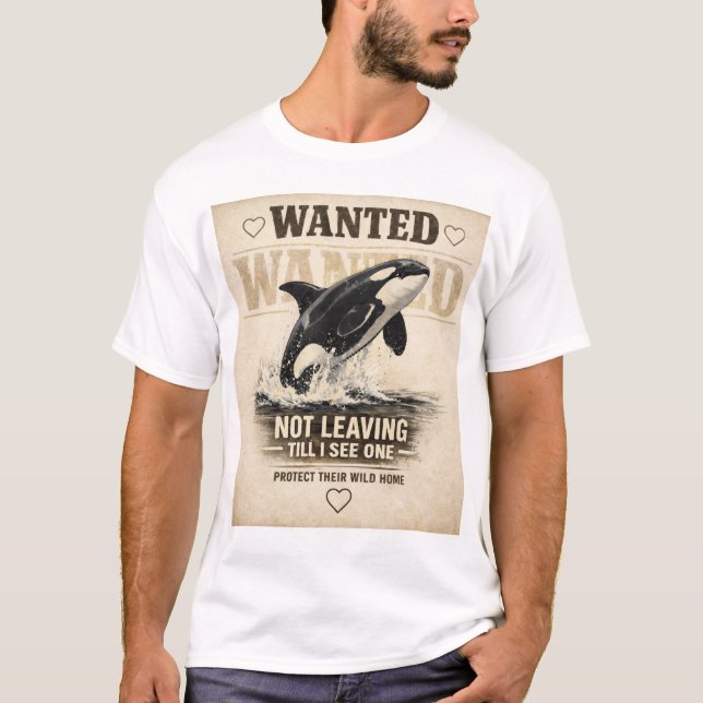 Camiseta Orca Baleia Assassina Presente para amant (Frente)