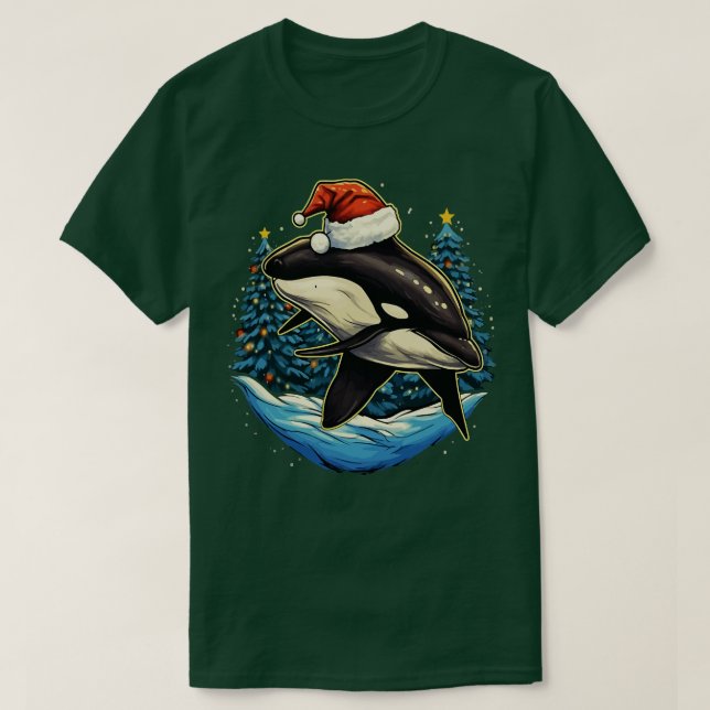 Camiseta Orca Christmas (Frente do Design)