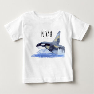 Camiseta Orca com ouro e nome personalizável